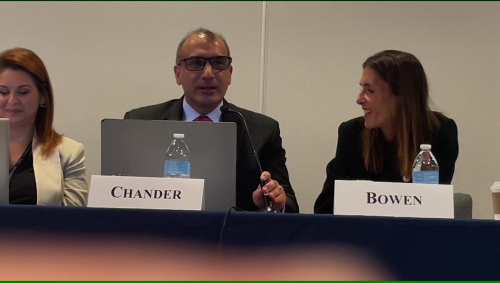 Vishal Chander speaking on U.S. citizenship at the 2025 AILA Global Migration Forum panel in Denver, Colorado