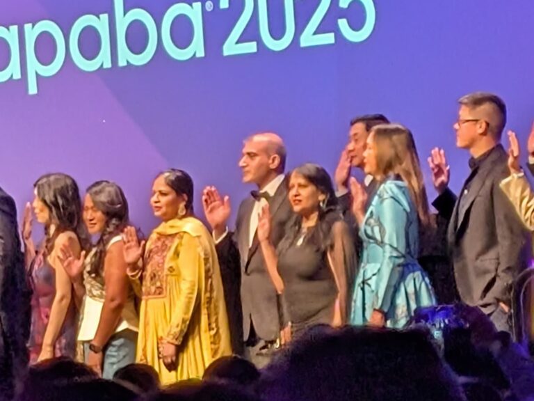 Vishal Chander being inducted as an At-Large Board Member of the National Asian Pacific American Bar Association at the 2025 NAPABA Convention Gala in Denver, Colorado on November 8, 2025.
