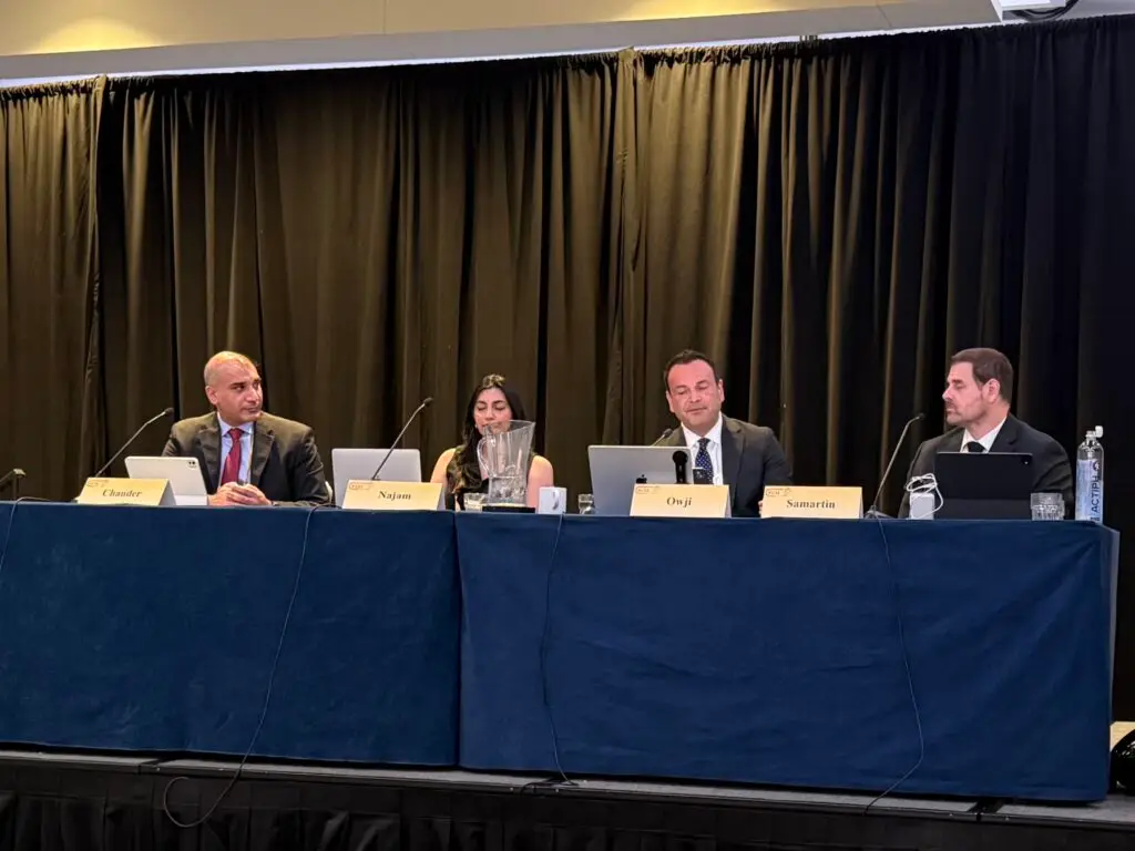 Vishal Chander with panelists at the 2026 AILA Annual Conference global immigration program